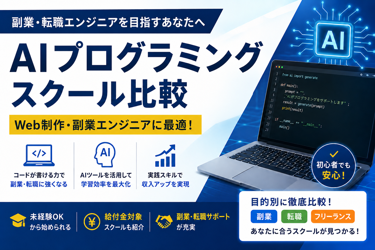 AIプログラミングスクール比較