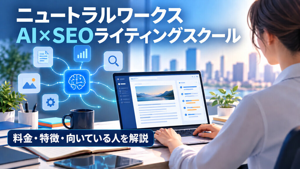 ニュートラルワークスAI×SEOライティングスクール｜料金・特徴・向いている人を解説